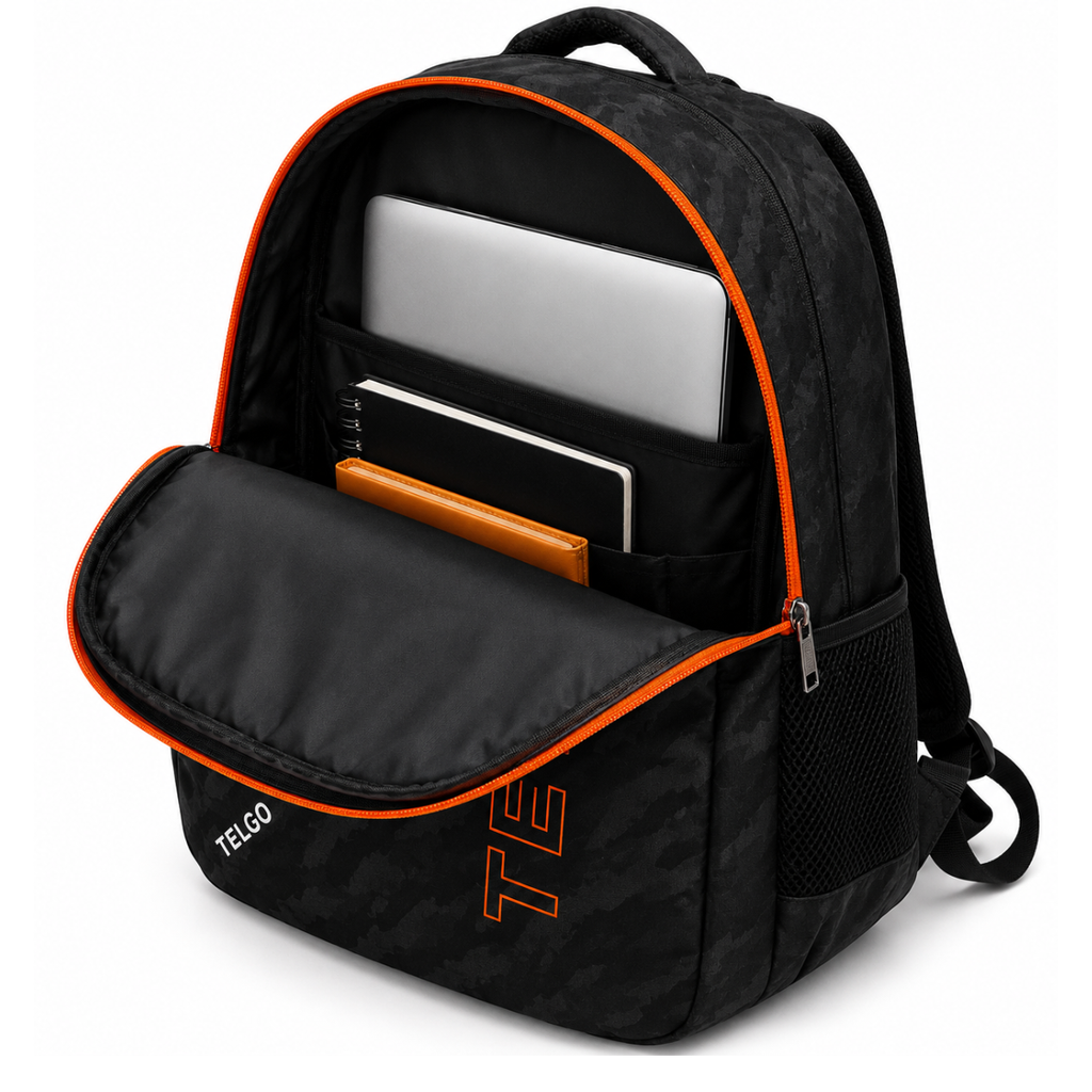 Telgo Sports Design Black Casual Backpack