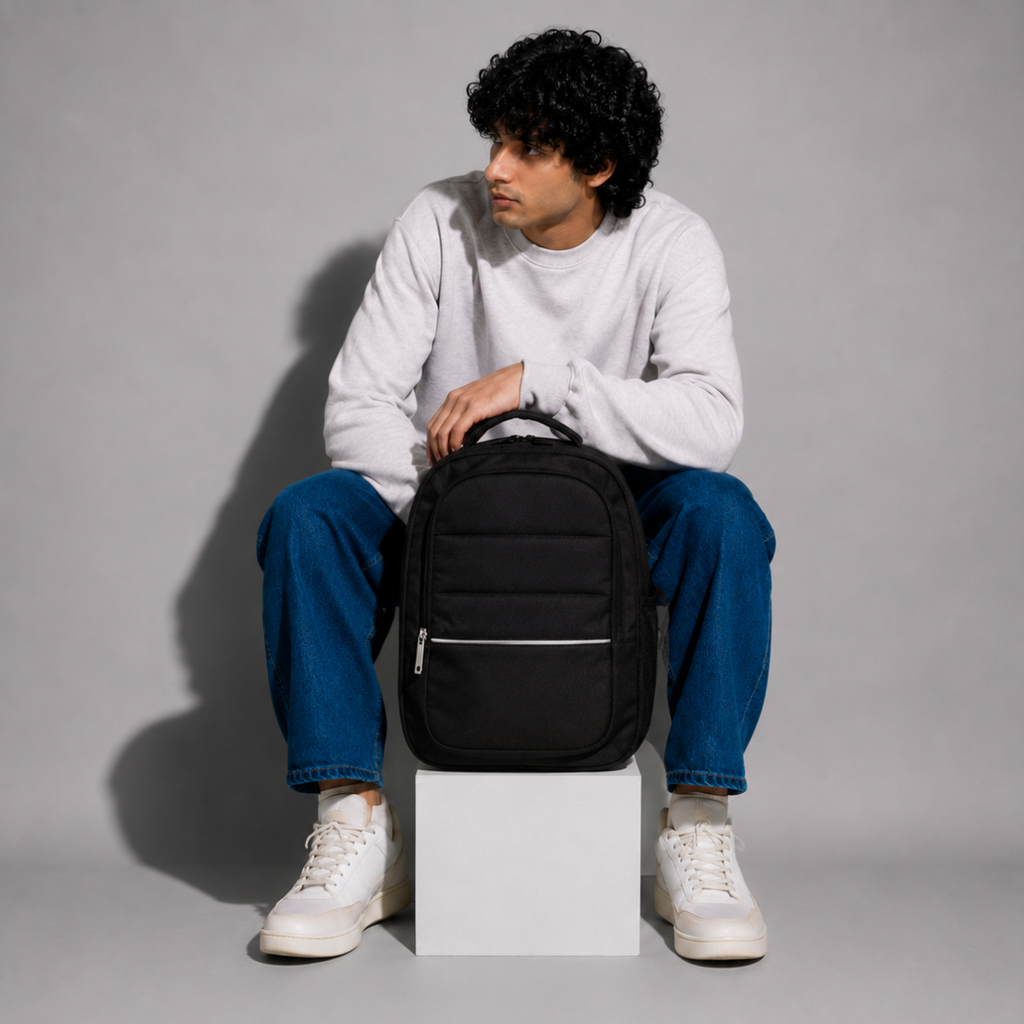 TELGO Multipurpose Black Laptop Backpack