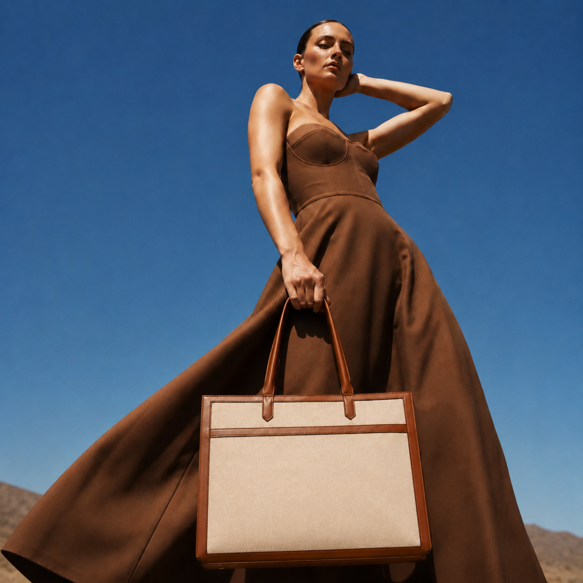 Davina Orange Emporio Tote Bag