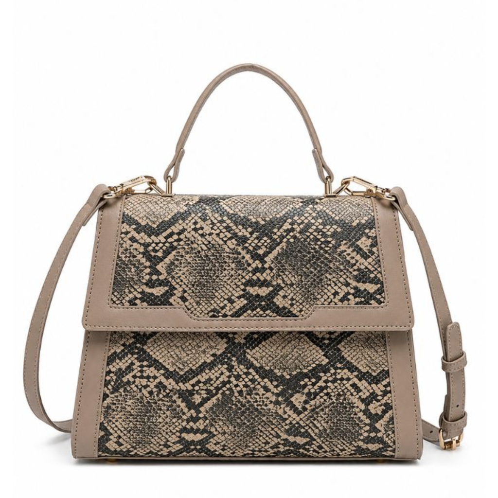 Premium Dark khaki Women Handbag with Adjustable Sling Strap