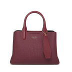 Wine Canvas Structured Handbag for Women