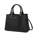 Black Canvas Structured Handbag for Women