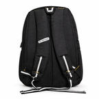 Telgo Lightweight Black Backpack with Blue Accents