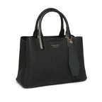 Black Canvas Structured Handbag for Women