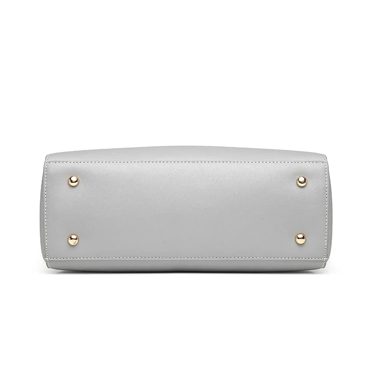 Grey Structured Top Handle Handbag for Women
