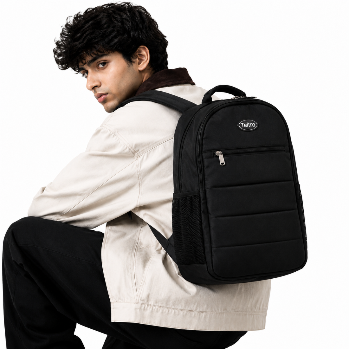 Telgo Sleek Black Backpack