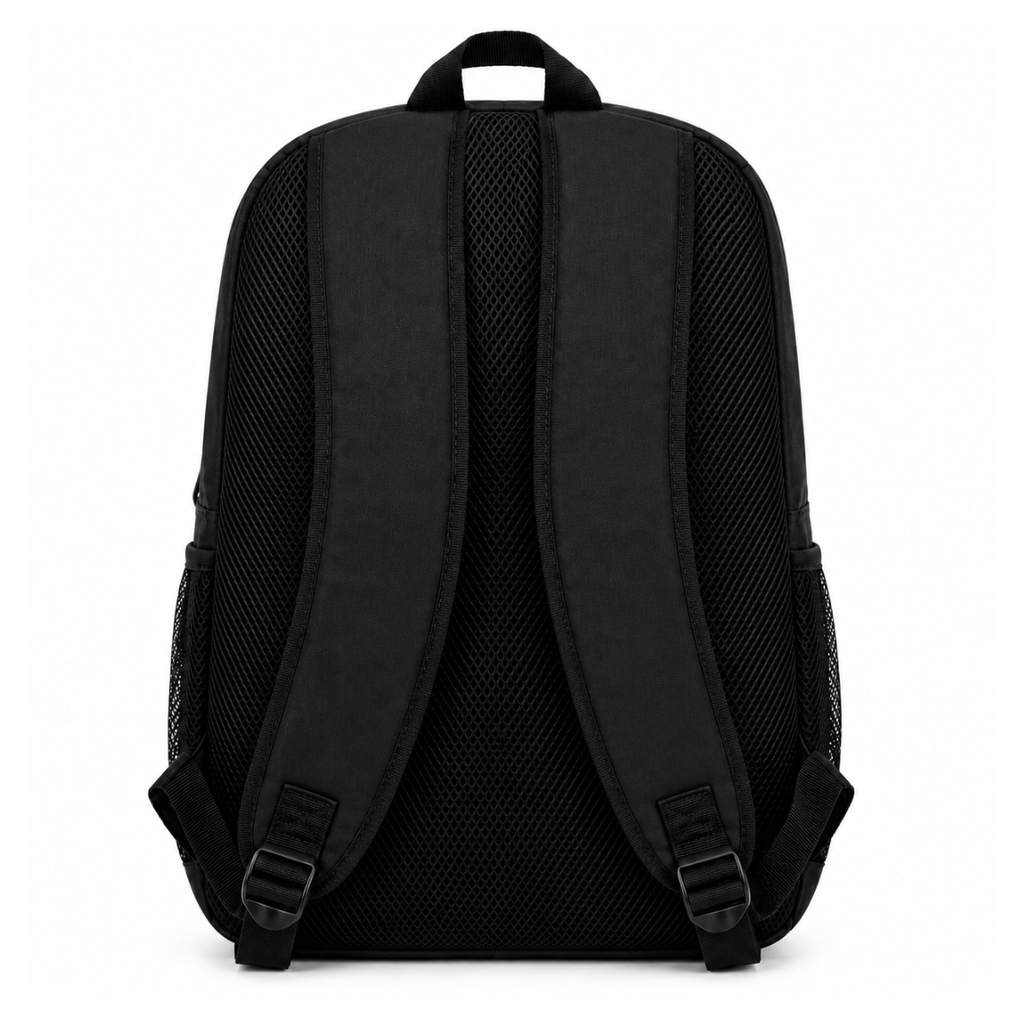 Telgo Lightweight Black Backpack with Green Accents