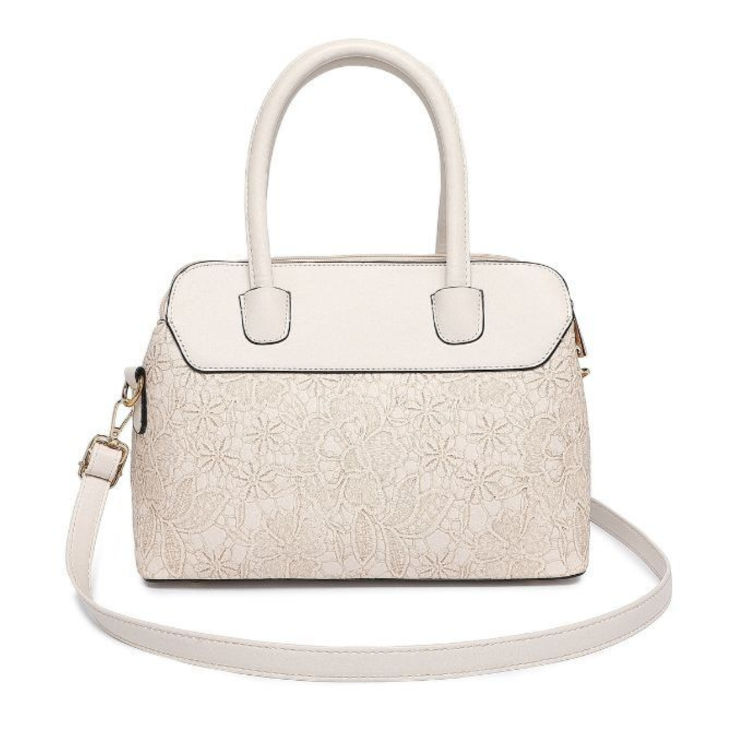 Premium Off White Women Handbag with Adjustable Sling Strap