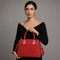 Premium Maroon Women Handbag with Adjustable Sling Strap