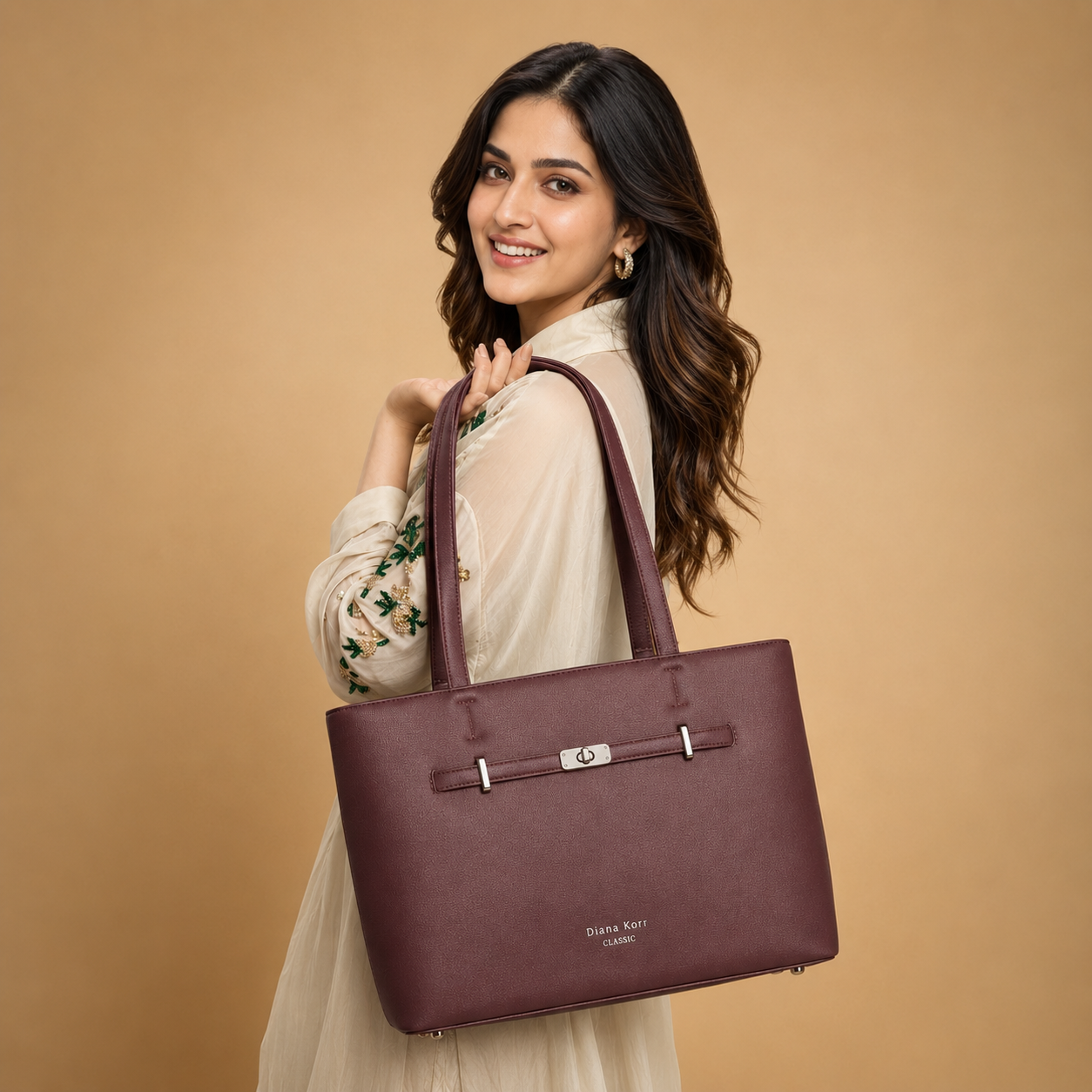 TRU DIANA KORR CLASSIC TOTE BAG
